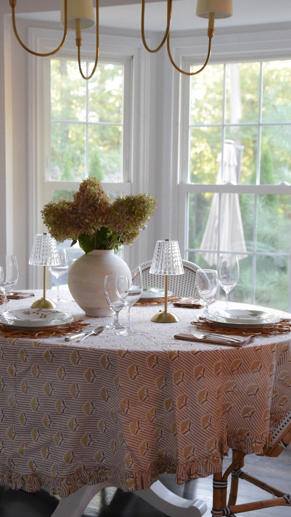 Amber Round Tablecloth | Katel Home