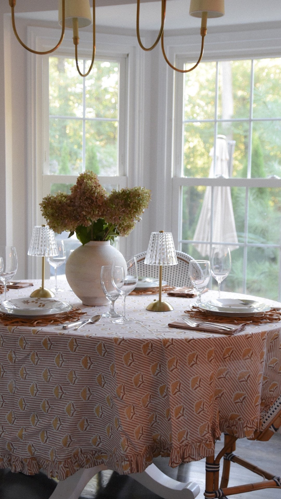 Amber Round Tablecloth | Katel Home