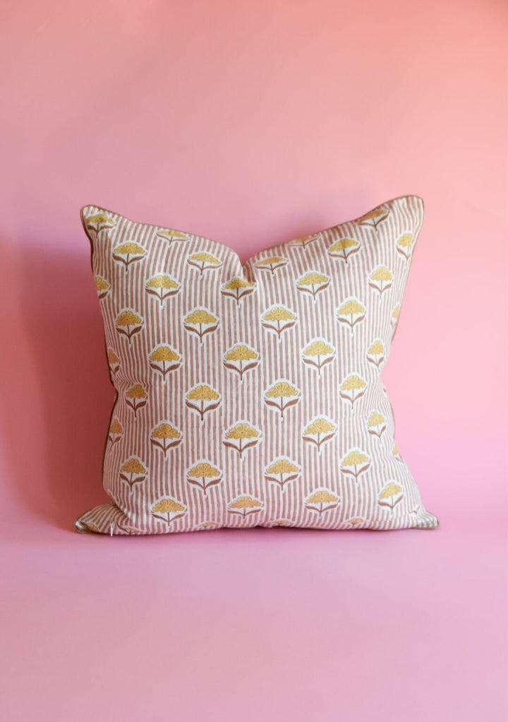 Amber Block Print Pillow | Katel Home