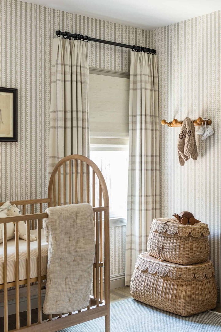 Pre Order: Scallop Edge Rattan Basket | Katel Home