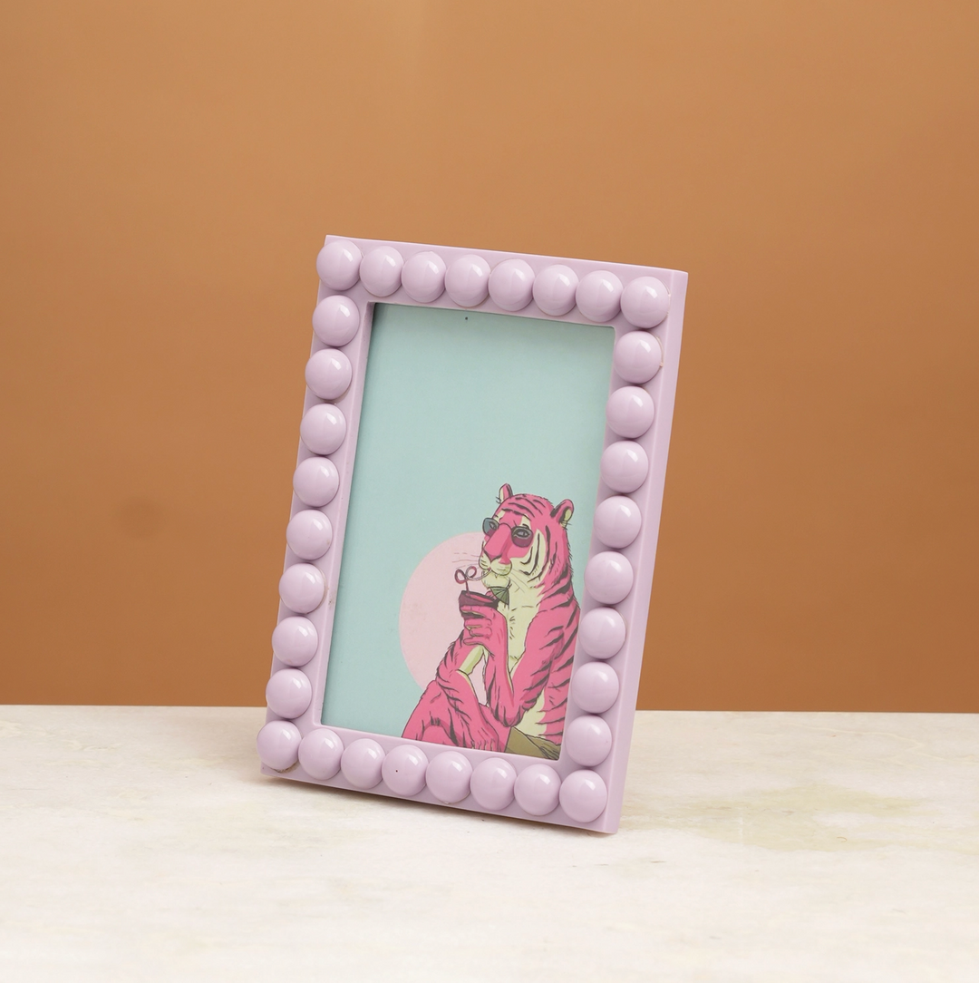 Beaded Bobbin Picture Frame (4" x 6")
