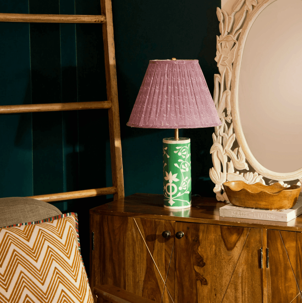 Daisy Gathered Floral Lampshade | Katel Home