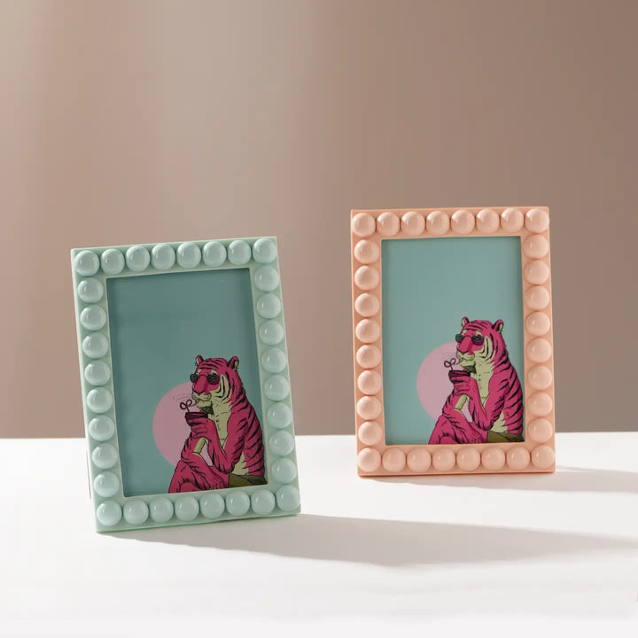 Beaded Bobbin Picture Frame (4" x 6")