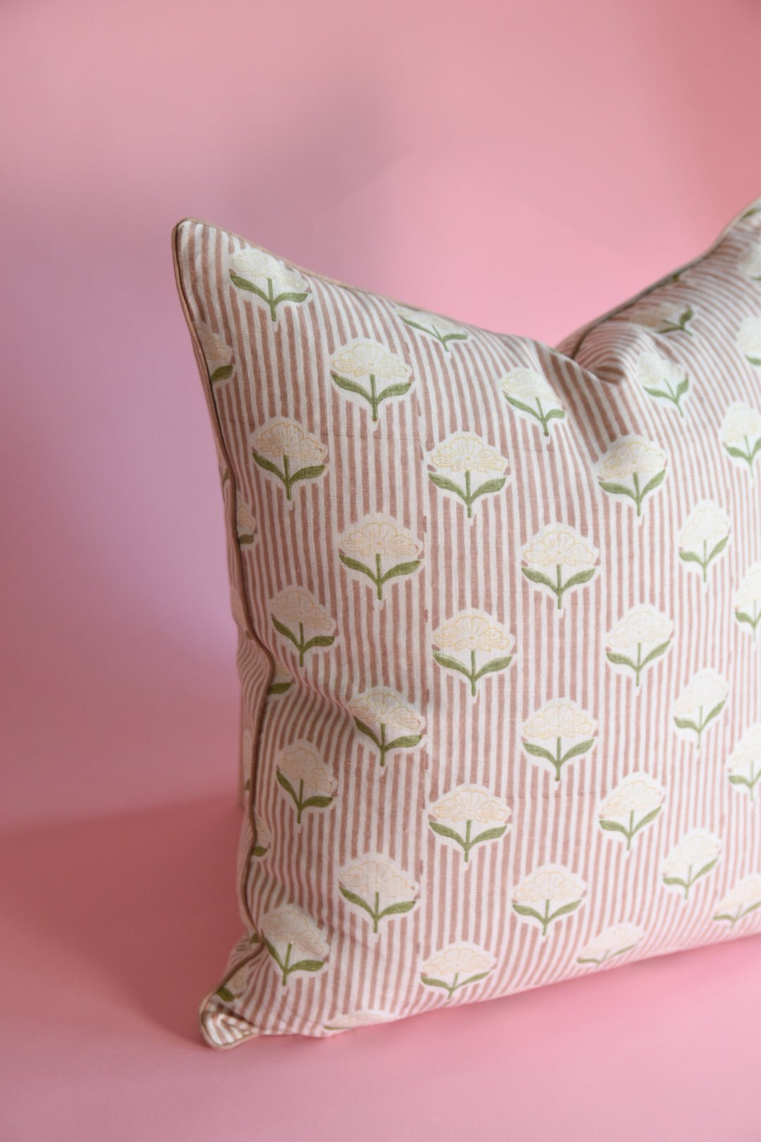 Amber Block Print Pillow | Katel Home