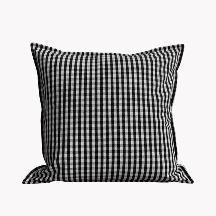 Black Gingham Pillow | Katel Home
