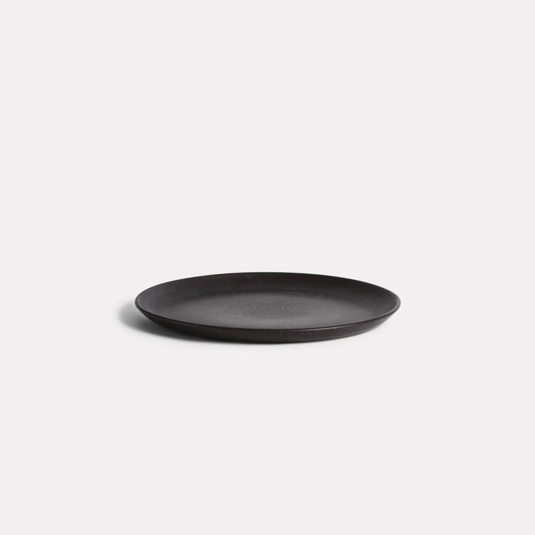 Black Stoneware Dinner Plate (Set of Four) | Katel Home