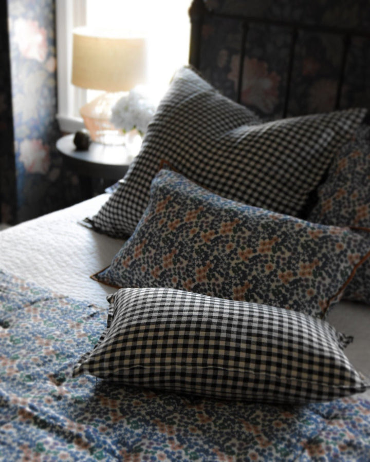 Blue Floral Mattress Topper Quilt | Katel Home