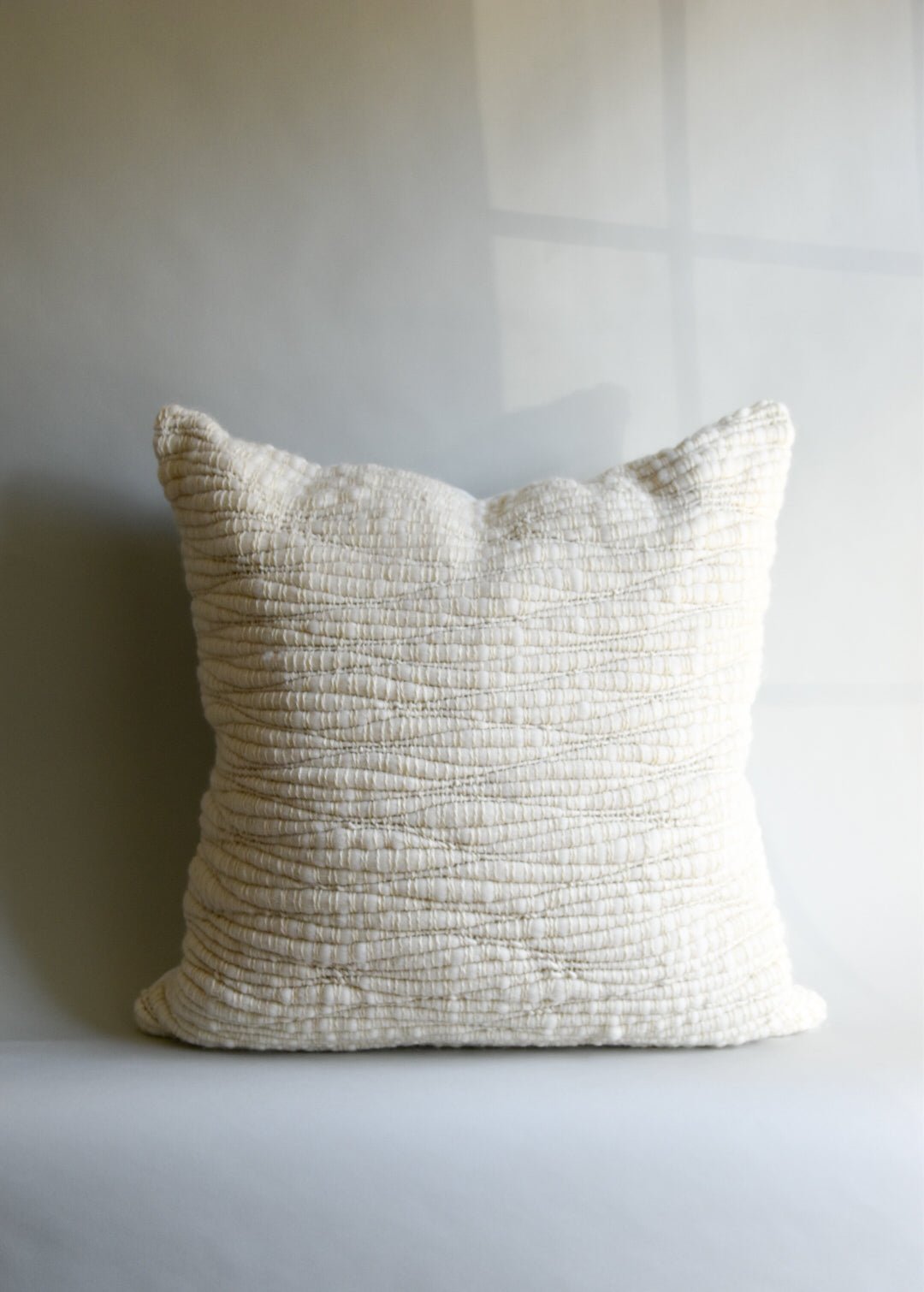 Cream Trun Wool Pillow | Katel Home