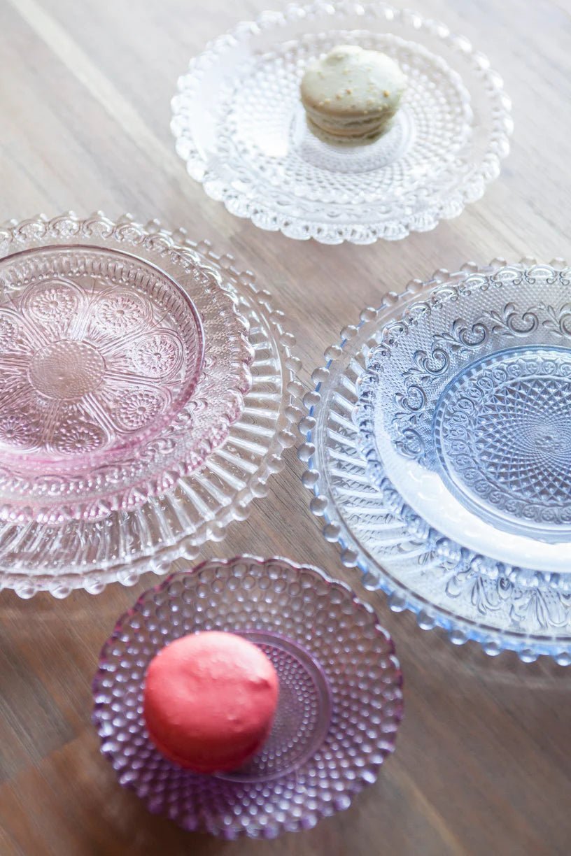 Depression Glass Chantilly Lace Plate (Set of Four) | Katel Home