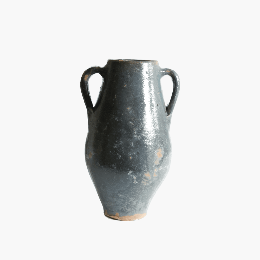 Found Large Blue Amphora Vase | Katel Home
