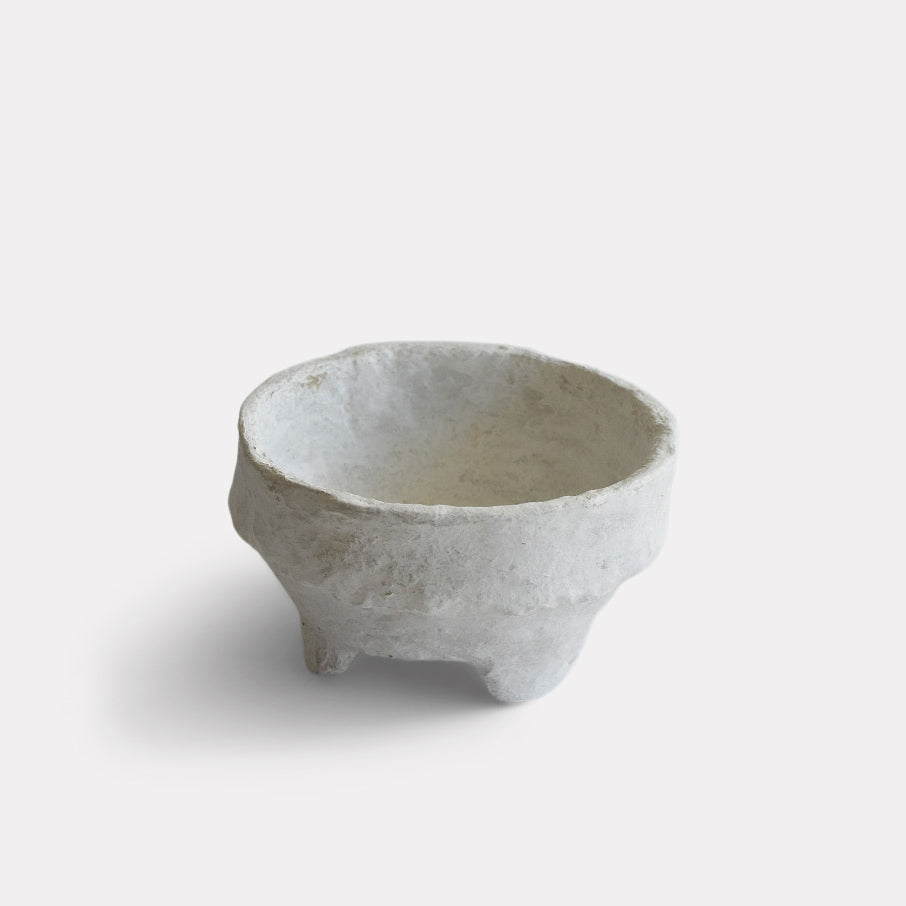 Paper Mache Footed Bowl | Katel Home
