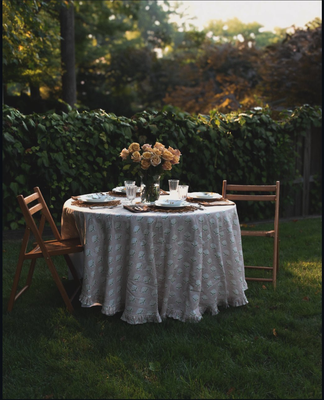 Amber Round Tablecloth | Katel Home