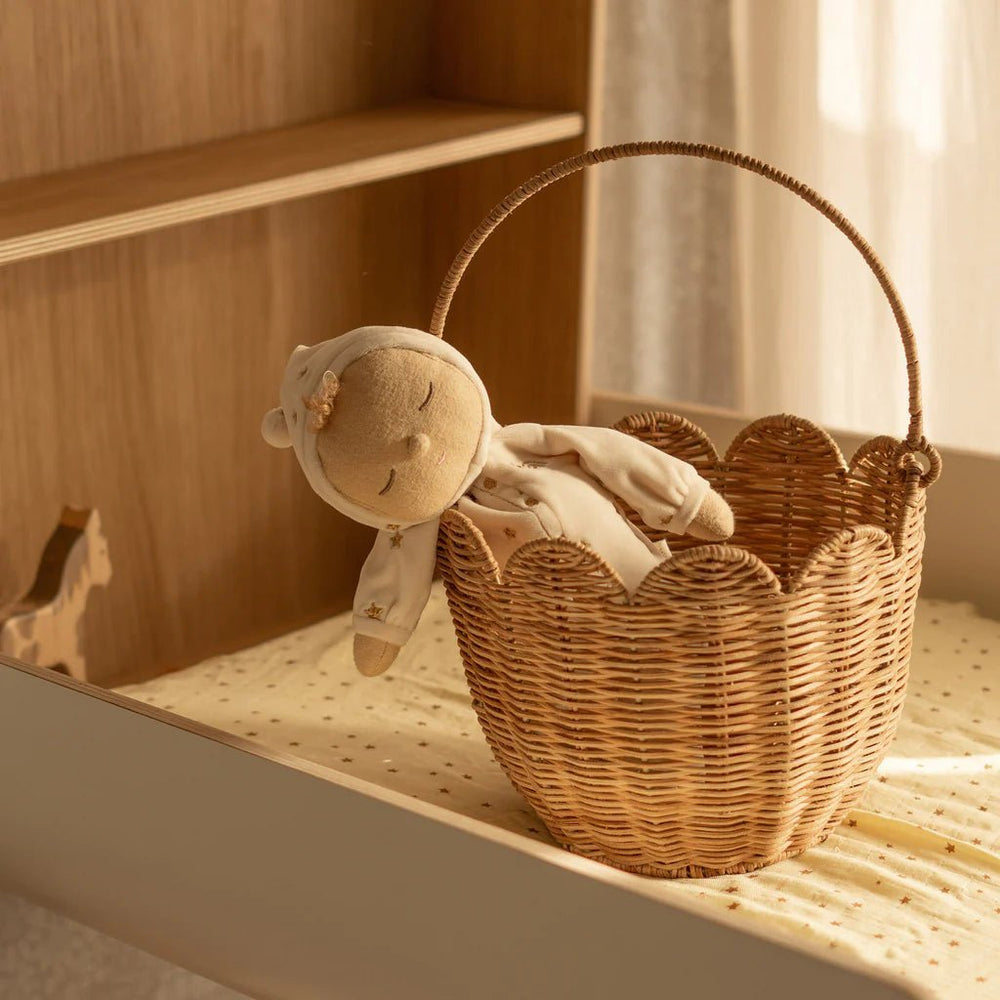 Rattan Tulip Carry Basket | Katel Home