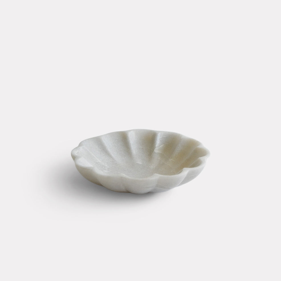 Scallop Marble Dish Katel Home