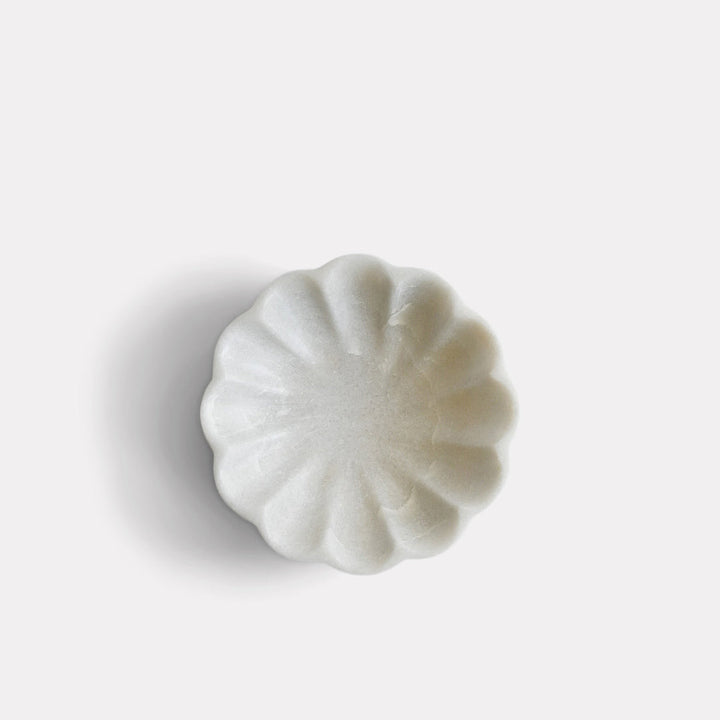 Scallop Marble Dish | Katel Home