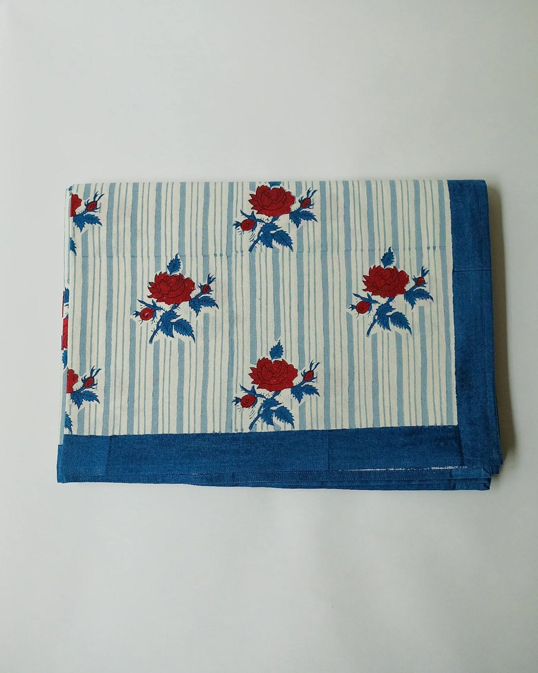 Supriya Block Print Cotton Tablecloth | Katel Home