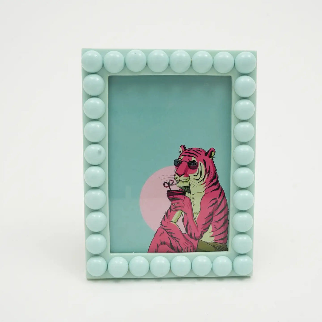 Beaded Bobbin Picture Frame (4" x 6")