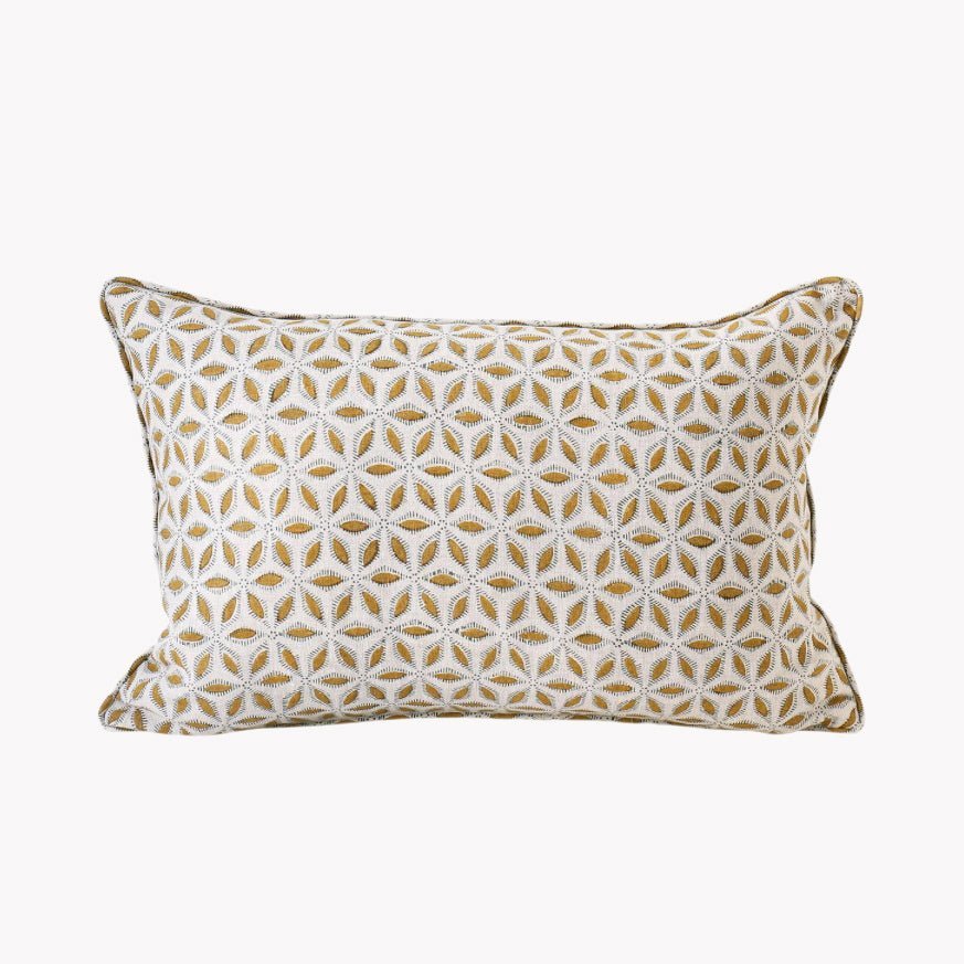 Bella Block Print Pillow | Katel Home