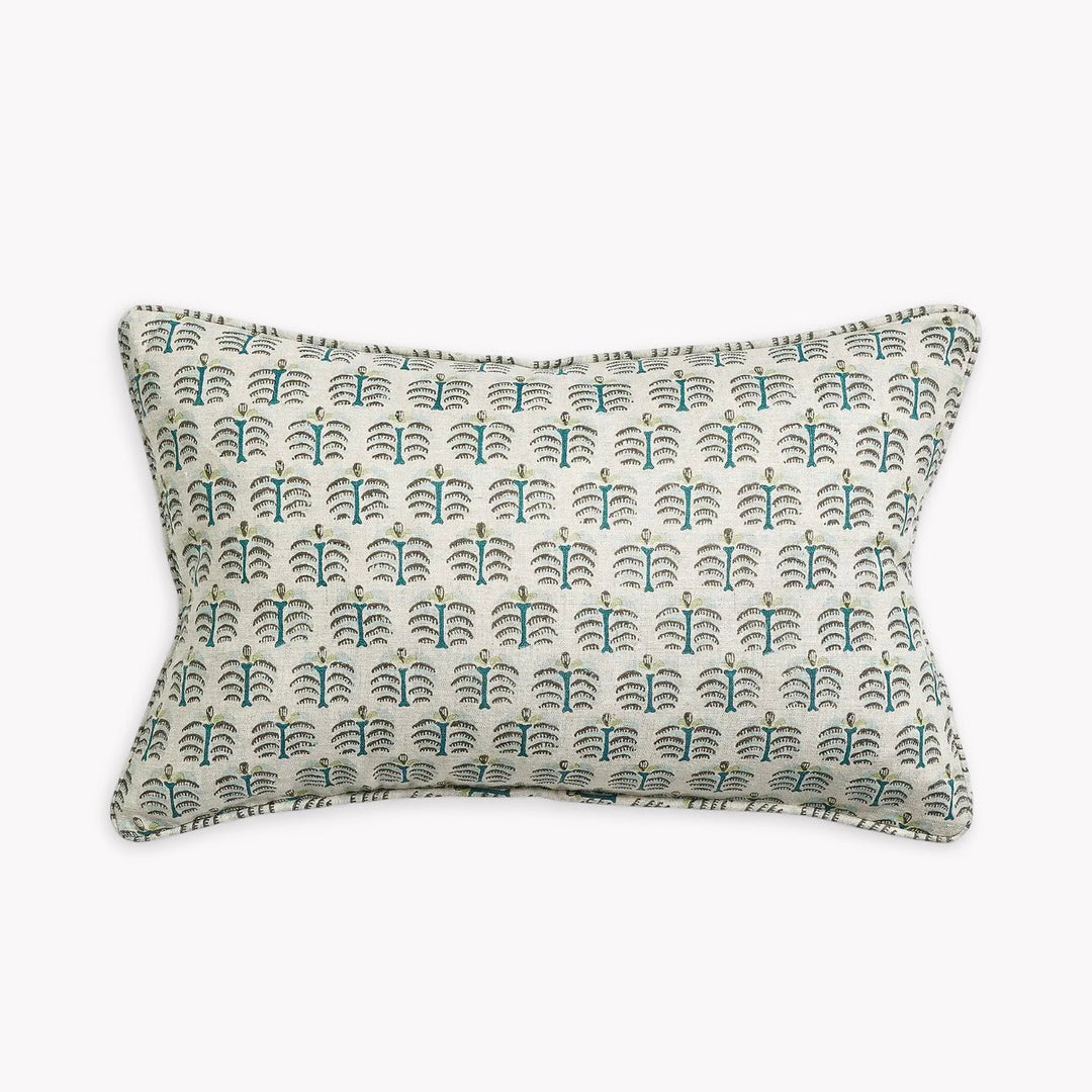 Hera Wasabi Block Print Pillow | Katel Home